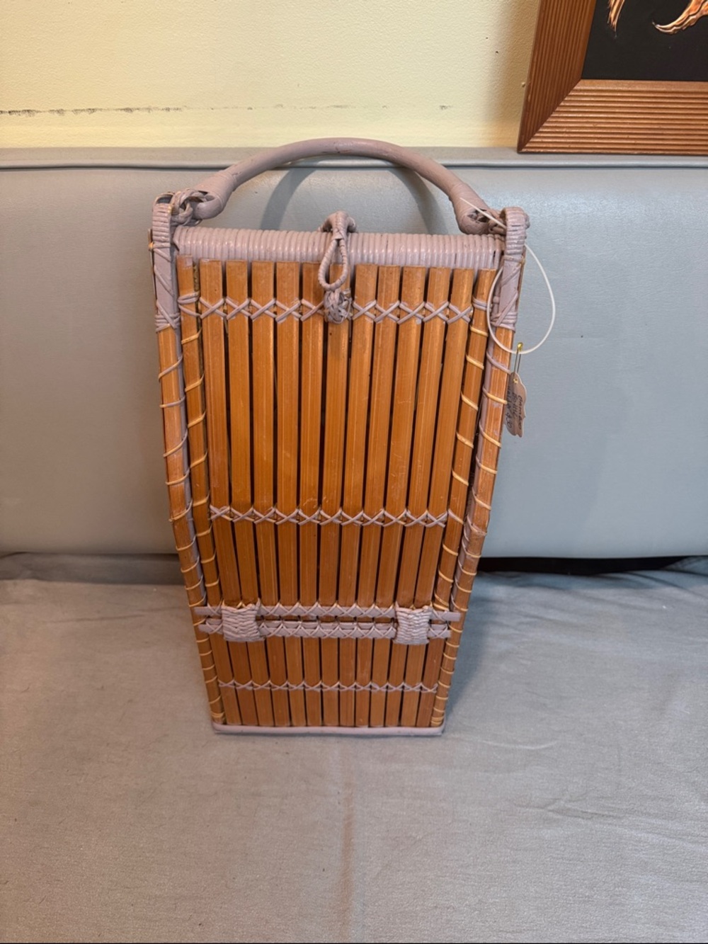 Vintage bamboo wine holder